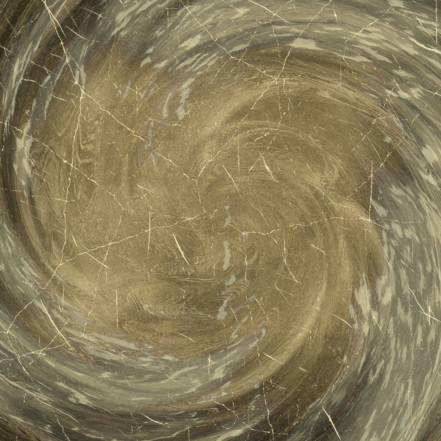 Grungy spiral background sepia toned